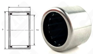 Подшипник BK1516 радиальный игольчатый 15-21-16 мм