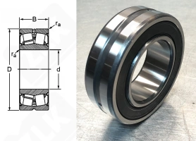 Подшипник BS2-2210-2CS радиальный роликовый 50-90-28 мм