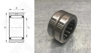 Подшипник NKS18 радиальный игольчатый 18-30-16 мм