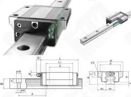 Каретка линейная H65FL