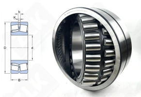 Подшипник 4003160H (76) (24060CCW33JC3) радиальный роликовый самоустанавливающийся 300-460-160 мм