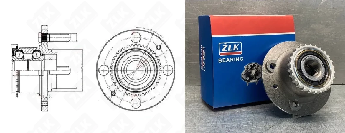 Подшипник шариковый  (VKBA3506) 25×133×54 мм ZLK