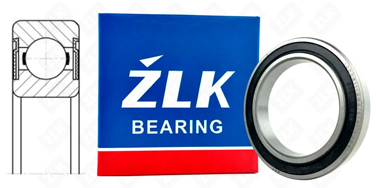 Подшипник шариковый 1000911 2RS (69112RS) 55×80×13 мм ZLK