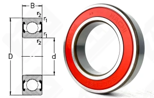 Подшипник 180108 (60082NSE9) радиальный шариковый 40-68-15 мм