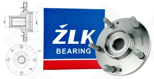 Подшипниковый ступичный узел 1282008 радиально-упорный шариковый 137 мм