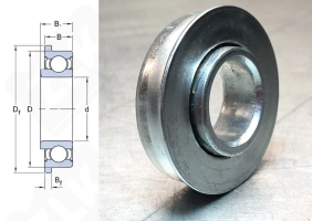 Подшипник 16x35/38 радиальный шариковый 16-35/38-9/11 мм
