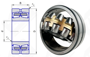 Подшипник роликовый 3611 Н (22311CAW33,22311MBW33) 55×120×43 мм