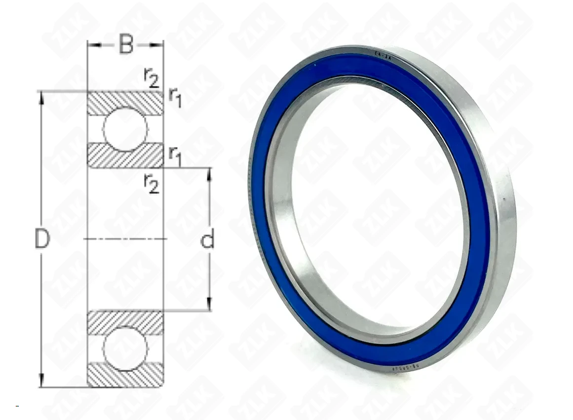 Подшипник шариковый 1000810-2RS (618102RS,68102RS) 50×65×7 мм ПВ