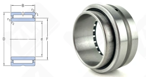 Подшипник NKI38/20 радиальный игольчатый 38-53-20 мм