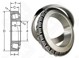 Подшипник 2007138 (32038) радиально-упорный роликовый конический 190-290-64 мм