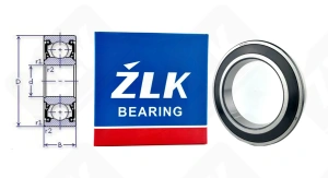 Подшипник 6032-2RS1 радиальный шариковый 160-240-38 мм