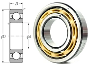 Подшипник шариковый 207Е (6207) 35×72×17 мм Россия