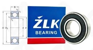 Подшипник 180104 (70) (60042RSC3) радиальный шариковый 20-42-12 мм