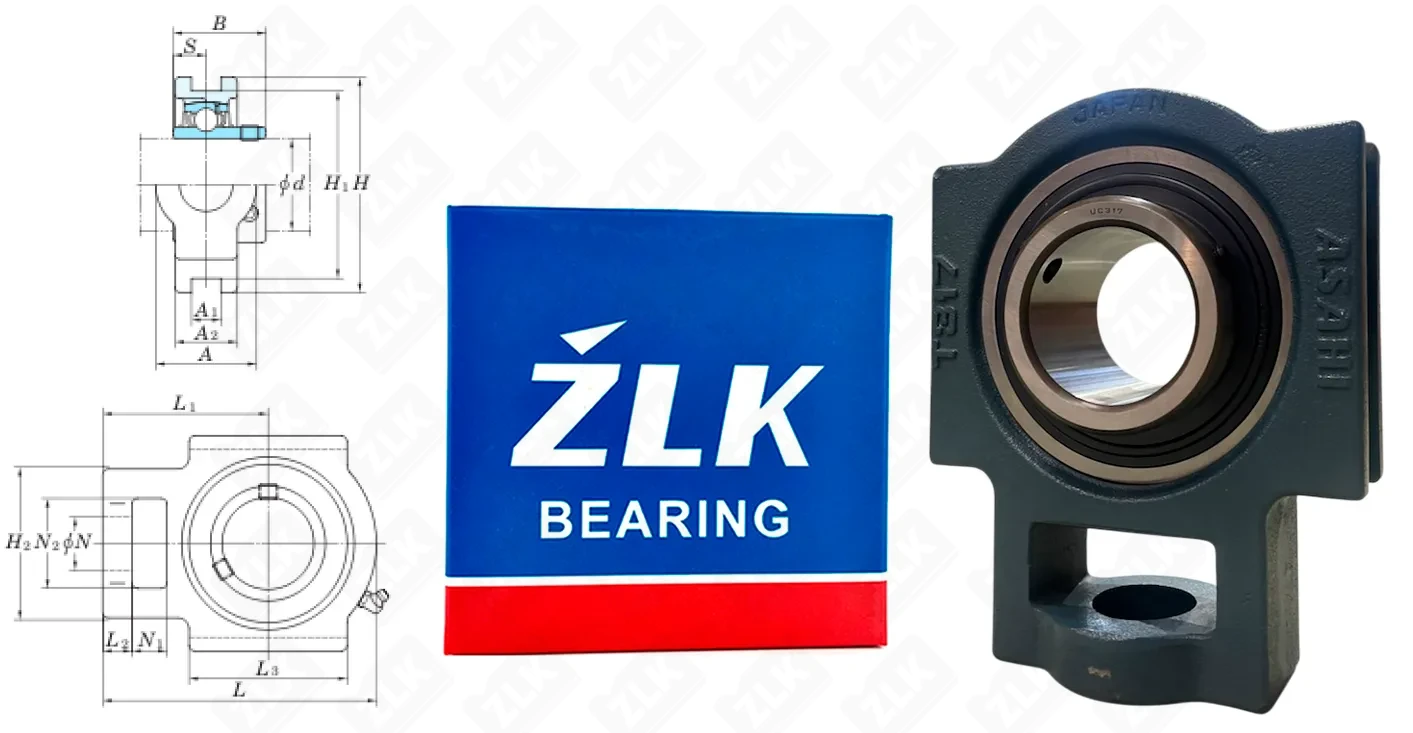 Подшипник корпусный 480317UCT  (UCT317) 85×× мм Asahi