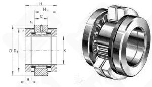 Подшипник 7097156 M радиально-упорный роликовый конический 280-420-110 мм