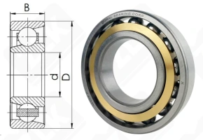 Подшипник 36209Л (7209CM) радиально-упорный шариковый 45-85-19 мм