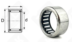 Подшипник HK2012 радиальный игольчатый 20-26-12 мм