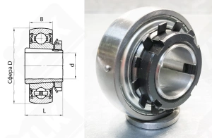 Подшипник 1680204 радиальный шариковый самоустанавливающийся 20-52-16/29 мм