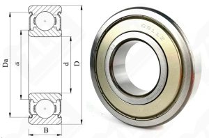 Подшипник 80311 (70) (6311ZZC3) радиальный шариковый 55-120-29 мм