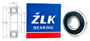 Подшипник 180305 (63052RS) радиальный шариковый 25-62-17 мм