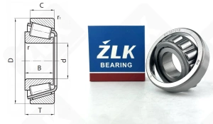 Подшипник ST307219 радиально-упорный роликовый конический 30-72-19 мм