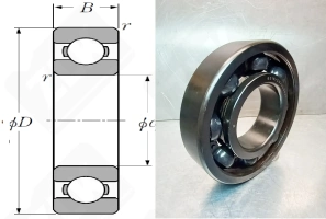Подшипник 315 (70) (6315C3VL0241) радиальный шариковый токоизолированный 75-160-37 мм