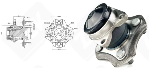 Подшипниковый ступичный узел 3DACF026F-23 (VKBA3931 713618680 R169.51 HA594245) радиально-упорный шариковый 135-92,4 мм