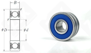 Подшипник EC1-SC0081LLH1ACMPX2/L417 радиальный шариковый 10-27-14 мм