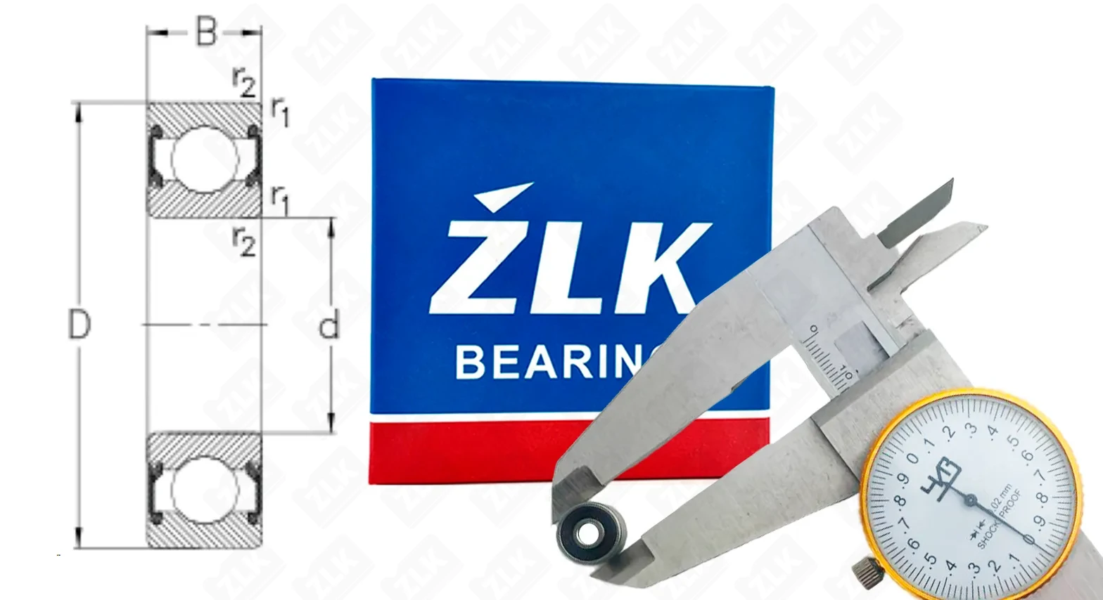 Подшипник шариковый 180024 (6242RS) 4×13×5 мм ZLK
