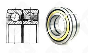 Подшипник 436213 Л шариковый радиально-упорный 65-120-46 мм