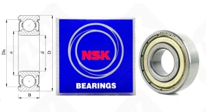 Подшипник 80203 (70) (6203ZZC3) радиальный шариковый 17-40-12 мм