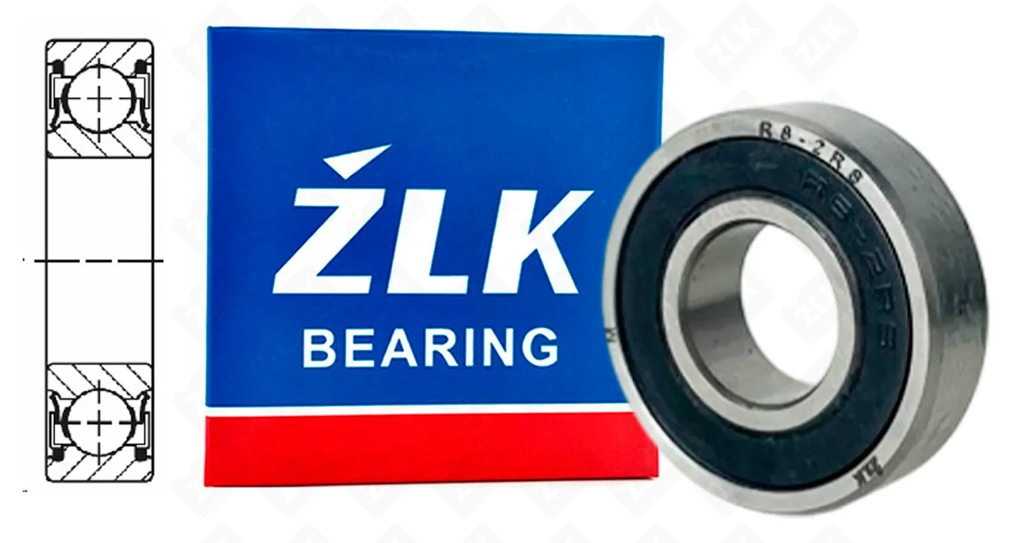 Подшипник шариковый (R8-2RS) 12.7×28.5×7.9 мм ZLK