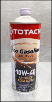 Масло моторное 10W-40 полусинтетическое 1л универсальное TOTACHI Eco Gasoline API SN/CF