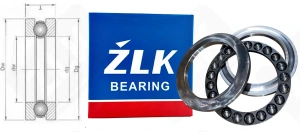 Подшипник 8272 Г (51272) упорный шариковый 360-500-110 мм