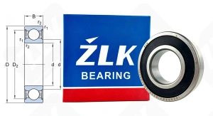 Подшипник 180206 Ш4 (62062RS) радиальный шариковый 30-62-16 мм