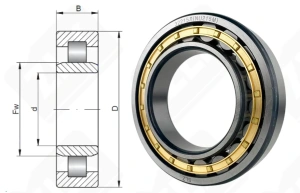 Подшипник 32215 Л (NU215M) радиальный роликовый 75-130-25 мм
