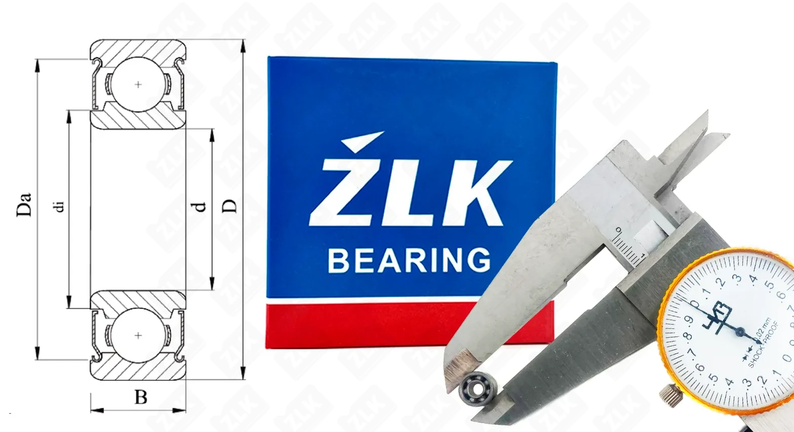 Подшипник шариковый  (MR104) 4×10×3 мм ZLK