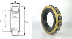 Подшипник 502220 Л радиальный роликовый 100-163-34 мм