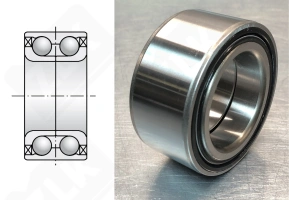 Подшипник DAC447233-2RS радиально-упорный шариковый 44-72-33 мм
