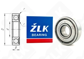 Подшипник 60201 (6201Z) радиальный шариковый 12-32-10 мм