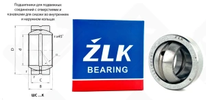 Подшипник ШС15 (GE15) шарнирный 15-28-8/12 мм