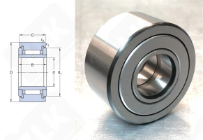 Опорный ролик NATR20PP радиальный роликовый 20-47-25 мм