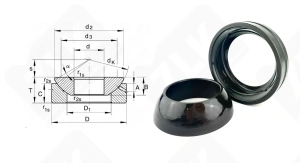 Подшипник GAC 40 S упорный шарнирный 40-68-19 мм