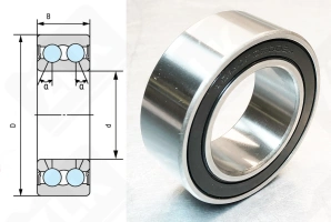 Подшипник 40BD6624 (ACB40660024) радиально-упорный шариковый 40-66-24 мм