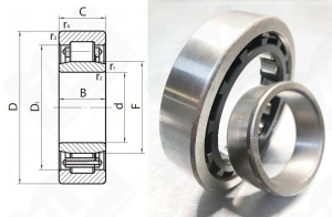 Подшипник 32215Е (NU215ET) радиальный роликовый 75-130-25 мм