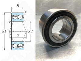 Подшипник 256908 (528810A) радиально-упорный шариковый 37-72-37 мм