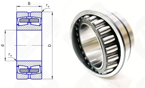 Подшипник 4053136Н (24036CCW33) радиальный роликовый самоустанавливающийся 180-280-100 мм