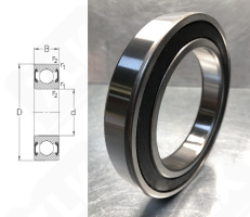 Подшипник 180122 (60222RS) радиальный шариковый 110-170-28 мм