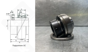 Подшипник 480205SA (YEL2052F) шариковый 25-52-44,4 мм