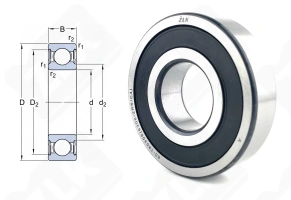 Подшипник 180306 (80) (63062RSC4) радиальный шариковый 30-72-19 мм